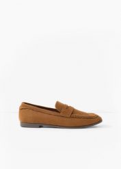 Loafersy. Brązowe balerinki damskie bonprix, bez wzorów, bez obcasa, bez zapięcia. Za 94.99 zł.