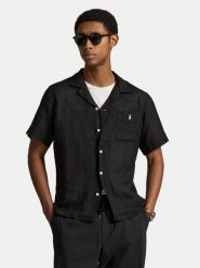 Polo Ralph Lauren Koszula 710966421500 Czarny Regular Fit. Czarne koszule męskie Polo Ralph Lauren, m, bez wzorów, ze lnu, bez kołnierzyka, bez ramiączek. Za 626.99 zł.