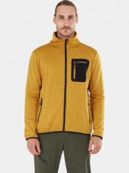 Sweter męski Fundango Jefferson. Brązowe swetry męskie FUNDANGO, m, bez wzorów, z materiału, sportowe, bez kołnierzyka, bez ramiączek. Za 279.90 zł.