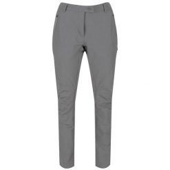 Damskie Spodnie Trekkingowe Highton Stretch. Szare spodnie sportowe damskie Regatta, bez wzorów, sportowe, trekkingowe. Za 223.99 zł.