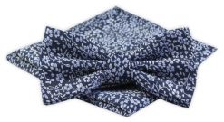 Męska Mucha z Poszetką (Alties) - Motyw Kwiatowy. Krawaty i muchy Alties, bez wzorów, eleganckie. Za 54.00 zł.