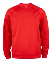 Clique Basic Active Bluza z okrągłym dekoltem – red. Czerwone bluzy damskie CLIQUE, xs, bez wzorów, bez ramiączek, bez kaptura. Za 156.04 zł.