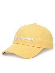 KARL LAGERFELD Czapka z daszkiem A1W33071 Beżowy jasny. Brązowe czapki damskie KARL LAGERFELD, bez wzorów, z bawełny. Za 299.99 zł.