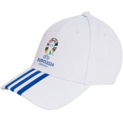 Czapka z daszkiem adidas UEFA EURO24™ Official Emblem. Białe czapki damskie Adidas, na lato, bez wzorów, z materiału. Za 65.00 zł.