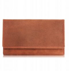 Paolo Peruzzi Portfel damski skórzany duży pomarańczowy pojemny vintage T-113-HOR. Brązowe portfele damskie Paolo Peruzzi. Za 122.24 zł.