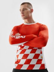 4F Longsleeve funkcyjny regular uniseks 4F x Drift Masters XS. Czerwone koszulki sportowe męskie 4F, m, bez wzorów, z dzianiny, bez ramiączek. W wyprzedaży za 19.99 zł.