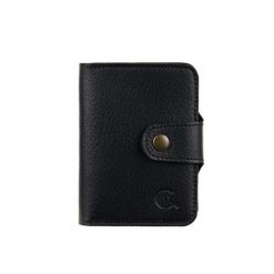 Skórzany Męski Portfel SLIM Canaletto PM46-02As246. Czarne portfele męskie bez wzorów, ze skóry. Za 70.00 zł.