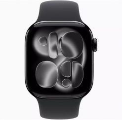Zegarek Apple Watch Series 11 GPS + Cellular 46mm Jet Black Aluminium Case with Black Sport Band - M/L. Czarne zegarki smartwatch Apple, bez wzorów. Za 2,699.99 zł.
