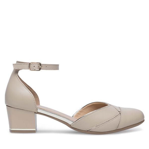 Czółenka Lasocki. Brązowe czółenka damskie Lasocki, bez wzorów, bez obcasa, bez zapięcia. Za 199.99 zł.