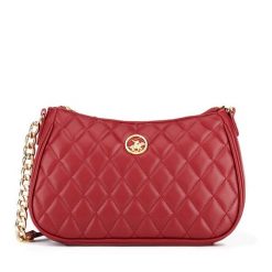 Torebka Beverly Hills Polo Club. Czerwone listonoszki damskie Beverly Hills Polo Club, bez wzorów, bez dodatków. Za 101.99 zł.