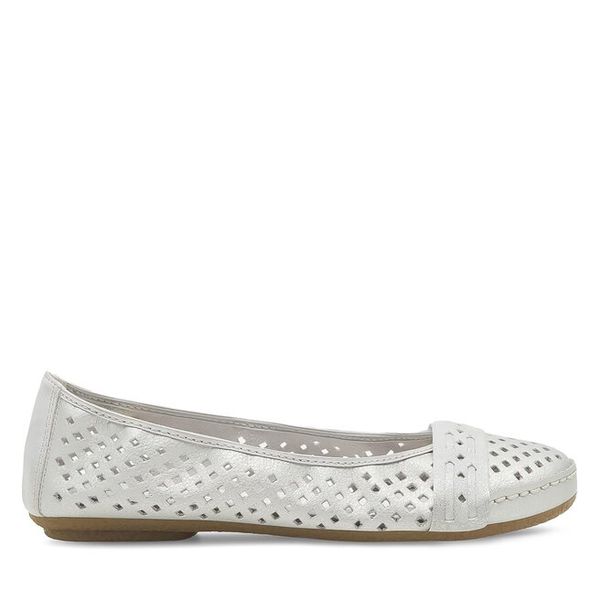 Baleriny Rieker. Szare balerinki damskie Rieker, bez wzorów, bez obcasa, bez zapięcia. Za 269.99 zł.