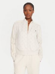 Guess Bluza V5YQ07 K0282 Écru Regular Fit. Bluzy damskie Guess, m, z aplikacjami, bez ramiączek, bez kaptura. Za 289.99 zł.