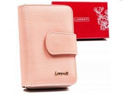 Portfel skórzany Lorenti 76115-SH-RFID-8 j. różowy. Czerwone portfele damskie LORENTI, ze skóry. Za 100.00 zł.