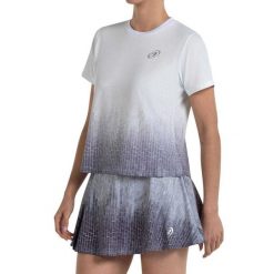 T-shirt Bullpadel Osias Woman. Niebieskie t-shirty damskie bullpadel, s, bez wzorów, z meshu, sportowe, bez kołnierzyka, bez ramiączek. Za 265.65 zł.