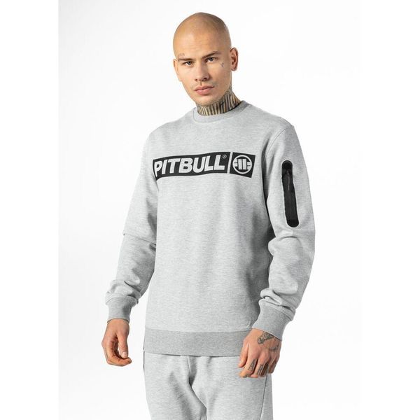 Bluza sportowa męska Pitbull West Coast Beyer Crewneck. Szare bluzy sportowe męskie PITBULL, m, bez wzorów, bez kaptura. Za 239.00 zł.