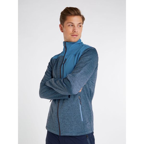 Bluza męska Protest PRTHAMMEREN full zip top. Niebieskie bluzy męskie Protest, m, bez wzorów, bez ramiączek, bez kaptura. W wyprzedaży za 269.90 zł.