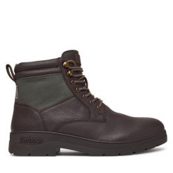 Trzewiki Barbour. Brązowe botki męskie Barbour, bez wzorów, bez obcasa, bez zapięcia. Za 1,099.00 zł.