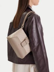 Nine West Torebka CEO-Liss-KY218 Szary. Szare listonoszki damskie Nine West, bez wzorów, z materiału, bez dodatków. Za 179.99 zł.