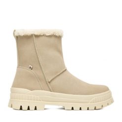 Botki Rieker. Botki damskie Rieker, bez wzorów, bez obcasa, na płaskiej podeszwie, bez zapięcia. Za 339.99 zł.