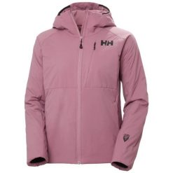 Damska kurtka turystyczna Helly Hansen Odin Insula 2.0. Fioletowe kurtki sportowe damskie Helly Hansen, na lato, xl, bez wzorów, z elastanu, bez ramiączek, z kapturem, wspinaczkowe, primaloft. Za 1,102.00 zł.