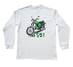 Simson — bluzka z długim rękawem. Białe bluzki damskie nikiniki, s, bez wzorów, z bawełny, bez kołnierzyka, bez ramiączek. W wyprzedaży za 75.65 zł.