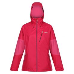 Kurtka Wodoodporna Damska Rozciągliwa Highton V. Niebieskie kurtki sportowe damskie Regatta, s, bez wzorów, bez ramiączek, bez kaptura, trekkingowe. Za 165.99 zł.