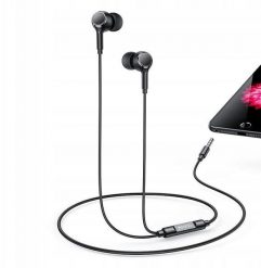 Yesido Słuchawki Dokanałowe YH53 Aux 3.5mm 120cm, BLACK / CZARNY. Czarne słuchawki dokanałowe Yesido. Za 26.38 zł.