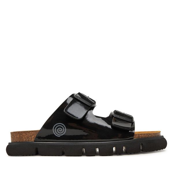 Klapki Dr. Brinkmann. Czarne klapki damskie Dr. Brinkmann, bez wzorów, bez obcasa, bez zapięcia. Za 429.99 zł.