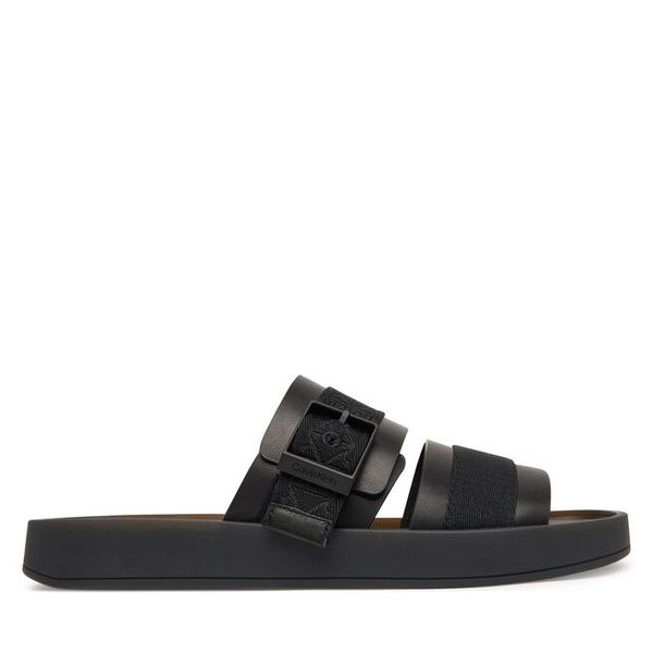 Klapki Calvin Klein. Czarne klapki męskie Calvin Klein, bez wzorów, bez zapięcia. Za 314.99 zł.