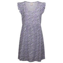 Trespass Gertha - Damska sukienka na co dzień z nadrukiem Gelsomino. Fioletowe sukienki damskie Trespass, na co dzień, xl, bez wzorów, z dżerseju, sportowe, bez kołnierzyka, bez ramiączek, mini, sportowe. Za 240.99 zł.