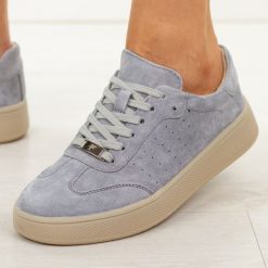 Szare skórzane półbuty damskie Filippo Dp7524/26. Szare półbuty damskie Filippo, na jesień, bez wzorów, z jeansu, eleganckie, z okrągłym noskiem, bez obcasa, na płaskiej podeszwie, bez zapięcia. Za 239.00 zł.