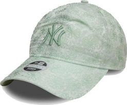 Czapka z daszkiem NEW ERA NYY Floral Damska 9TWENTY zielona. Zielone czapki damskie New Era, bez wzorów. Za 164.91 zł.