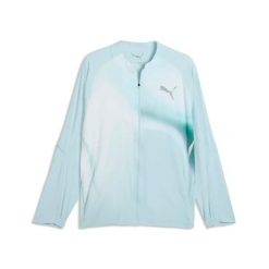 Kurtka z dresu Puma Lightspeed. Niebieskie kurtki męskie Puma, bez wzorów, z dresówki, bez kaptura, do biegania. Za 617.00 zł.