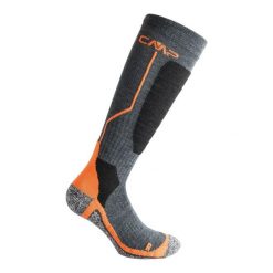Skarpety narciarskie CMP SKI SOCK WOOL wełniane ocieplane antybakteryjne. Brązowe skarpetki damskie CMP, bez wzorów, z wełny. Za 164.50 zł.