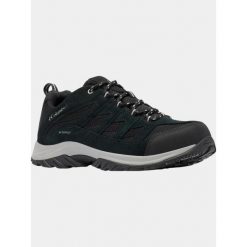 Buty Turystyczne Niskie Męskie Columbia Crestwood WP. Czarne buty zimowe męskie Columbia, bez wzorów, bez obcasa, bez zapięcia. Za 387.20 zł.