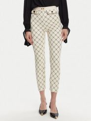 Elisabetta Franchi Spodnie materiałowe PA-S71-51E2 Écru Regular Fit. Spodnie materiałowe damskie Elisabetta Franchi, bez wzorów, z materiału. Za 899.99 zł.