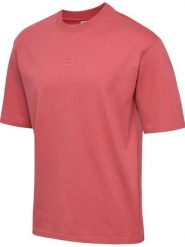 HUMMEL bluzka bawełniana damska hmlPULSE PREMIUM T-SHIRT. Czerwone t-shirty damskie Hummel, uniwersalny, bez wzorów, z bawełny, klasyczne, bez kołnierzyka, bez ramiączek. Za 44.00 zł.