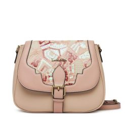 Torebka Laura Vita. Czerwone listonoszki damskie Laura Vita, bez wzorów, bez dodatków. Za 189.99 zł.