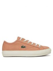 Lacoste Tenisówki 7-49CFA0012 Różowy. Czerwone trampki i tenisówki damskie Lacoste, bez wzorów, z materiału, bez zapięcia. Za 269.99 zł.