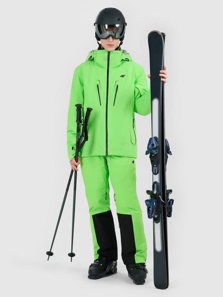 4F Kurtka narciarska membrana Dermizax 20000 z systemem RECCO męska - zielona M. Zielone kurtki sportowe męskie 4F, na zimę, m, bez wzorów, z materiału, bez kaptura, narciarskie, Dermizax. Za 1,999.99 zł.