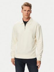 JOOP! Jeans Sweter Jjj-Davon 30103327 Kremowy Regular Fit. Białe swetry męskie JOOP! Jeans, m, bez wzorów, z jeansu, bez kołnierzyka, bez ramiączek. Za 589.99 zł.