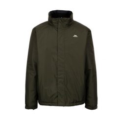 Męska Ocieplana Kurtka Farmcott TP75. Zielone kurtki męskie Trespass, l, bez wzorów, z puchu, sportowe, bez kaptura. Za 249.99 zł.