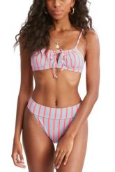 Góra od bikini Billabong Surf Stripe Coco Bralette. Niebieskie stroje kąpielowe damskie Billabong, l, bez wzorów, z elastanu. Za 79.49 zł.