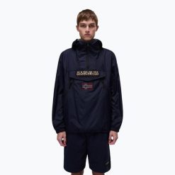 Kurtka przeciwdeszczowa męska Napapijri Rainforest WB PKT V2. Niebieskie kurtki męskie Napapijri, m, bez wzorów, sportowe, bez kaptura. Za 549.99 zł.