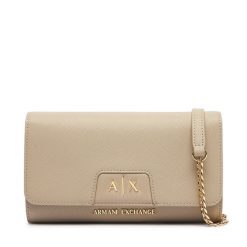Torebka Armani Exchange. Brązowe torebki do ręki damskie Armani Exchange, bez wzorów, bez dodatków. Za 429.99 zł.