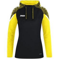Damska bluza dresowa z kapturem Jako Performance. Czarne bluzy damskie Jako, na zimę, bez wzorów, z dresówki, sportowe, bez ramiączek, z kapturem. W wyprzedaży za 235.00 zł.