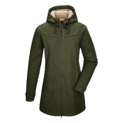 Damska parka z polaru Killtec GW 37. Zielone parki damskie KILLTEC, na zimę, bez wzorów, z polaru, bez kaptura. Za 524.20 zł.