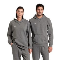 Bluza Arena Icons Hooded Sweat Solid z kapturem. Szare bluzy damskie ARENA, m, bez wzorów, sportowe, bez ramiączek, z kapturem. Za 249.00 zł.