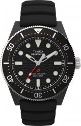 Zegarek męski Timex TW2Y02200 czarny. Czarne zegarki męskie Timex, bez wzorów. Za 1,965.26 zł.