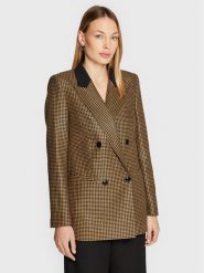 TWINSET Marynarka 222TT2317 Złoty Regular Fit. Żółte marynarki i żakiety damskie Twinset, bez wzorów, z wełny, bez kołnierzyka, bez ramiączek. Za 1,359.00 zł.